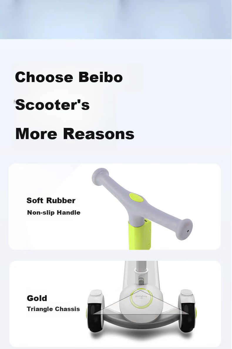 Beiboshi BabyBox Children's Scooter for Ages 1-3 Three-In Ride-On Scooter, First Birthday Gift 16