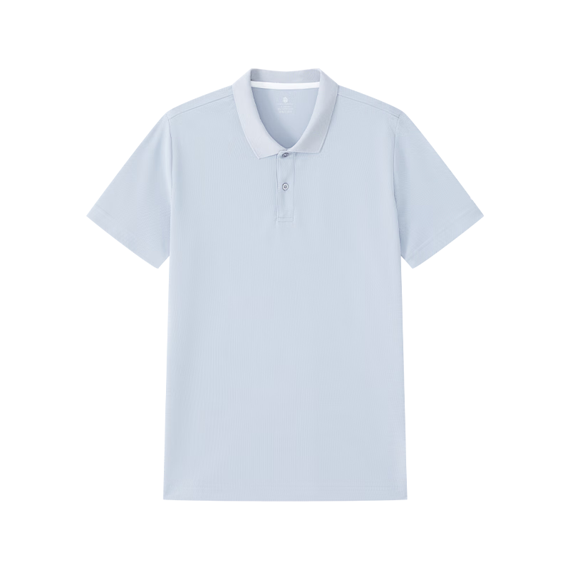 JD Original Summer Sports Short-Sleeve Men's T-Shirt Polo Shirt for Running, Fitness, Outdoor Quick-Dry Clothing Light Blue 3.0 3XL