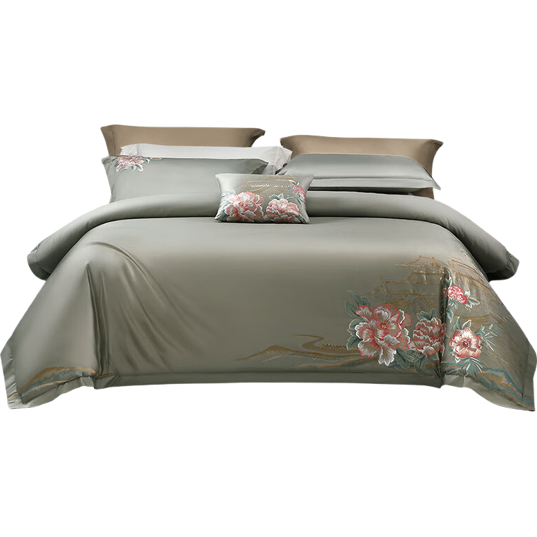 FUANNA Bedding Set, Class A Pure Cotton, 100 Count Long-Staple Cotton, Bed Sheet And Duvet Cover Set, King Size 230*229cm