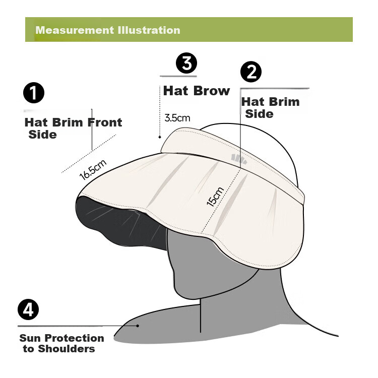 Beneunder Sun Hat for Women, Black Gel UV Protection Cap with Wide Brim, Outdoor Versatile Visor Hat, Sun Hat BM532 17