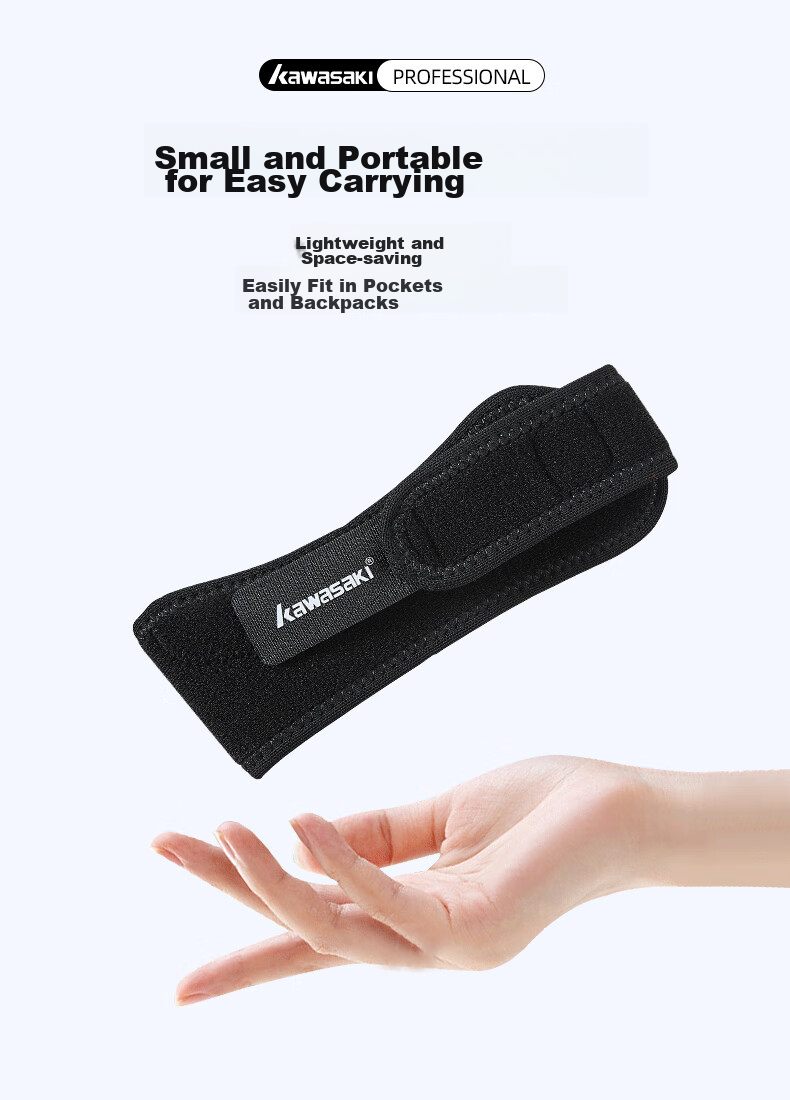KAWASAKI KF-3403 Patellar Strap, Single Pack, Sports Protective Gear for Badminton, Basketball, And Running 7
