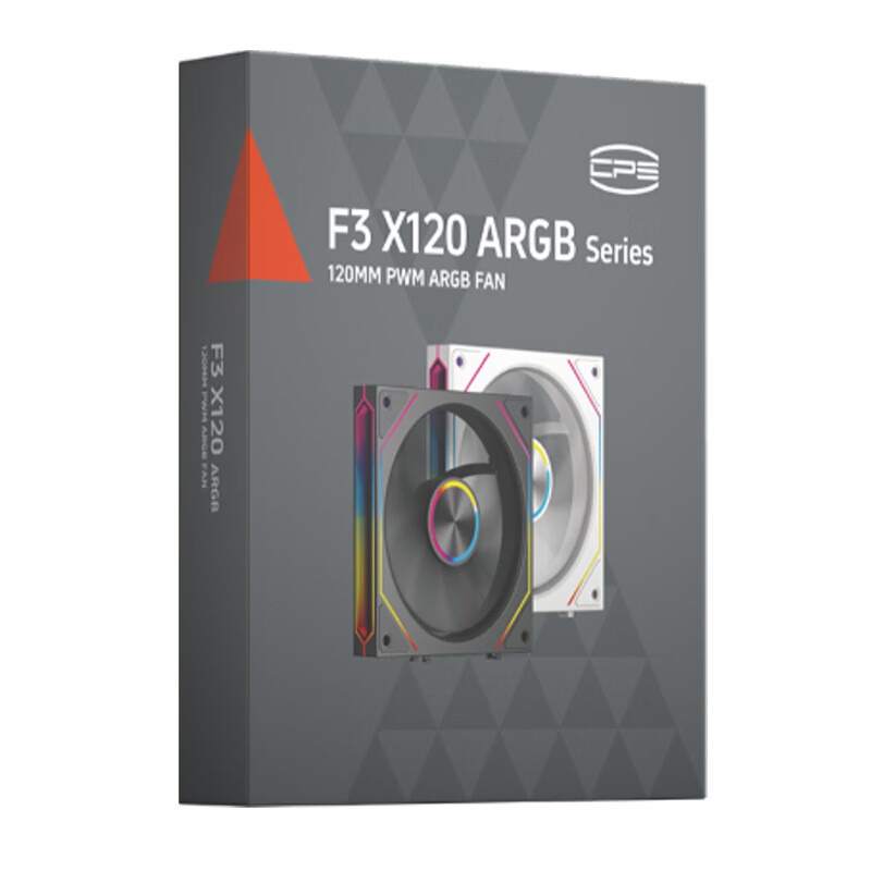 Вентилятор для корпуса PCCOOLER F3 X120 ARGB BK, 120мм, ARGB подсветка, PWM, черный