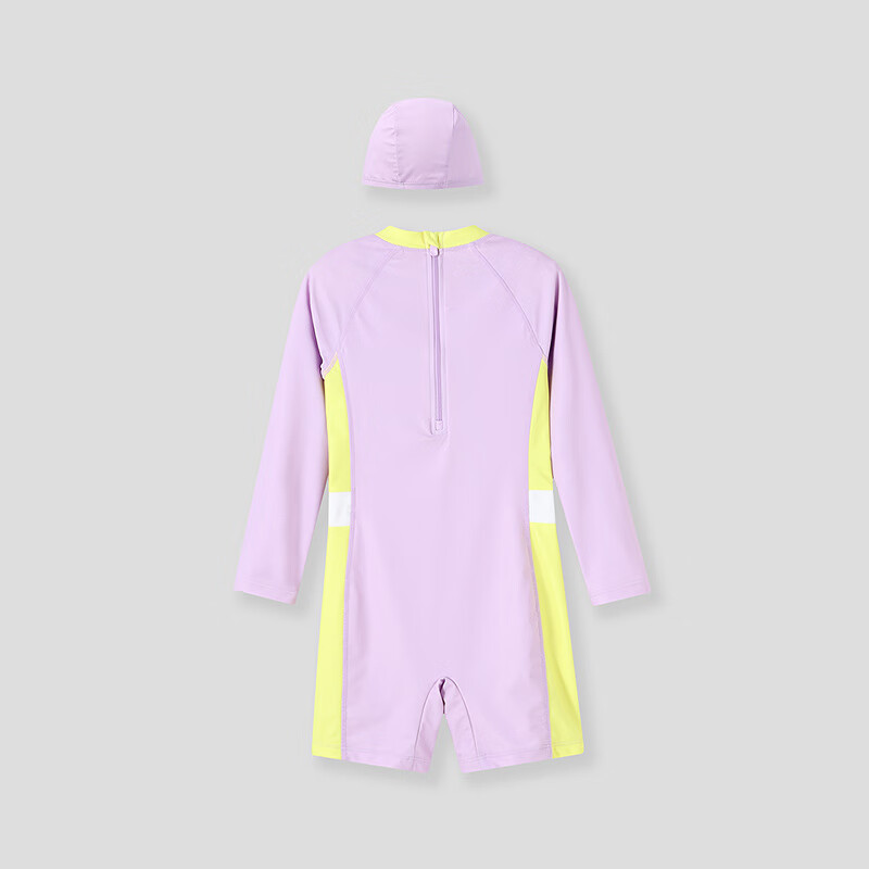 Annil Children's Clothing, Boys And Girls One-Piece Swimsuit, Long-Sleeve Shorts Set, 2025 Summer New Style, Elastic Waist, Form-Fitting