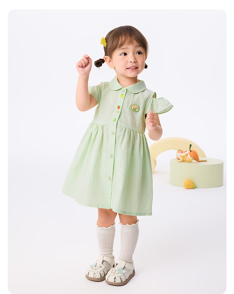 Balabala Girls Dress Baby Princess Dress 2025 Summer Sweet and Fresh [Mall Same Style] 200225111009 10