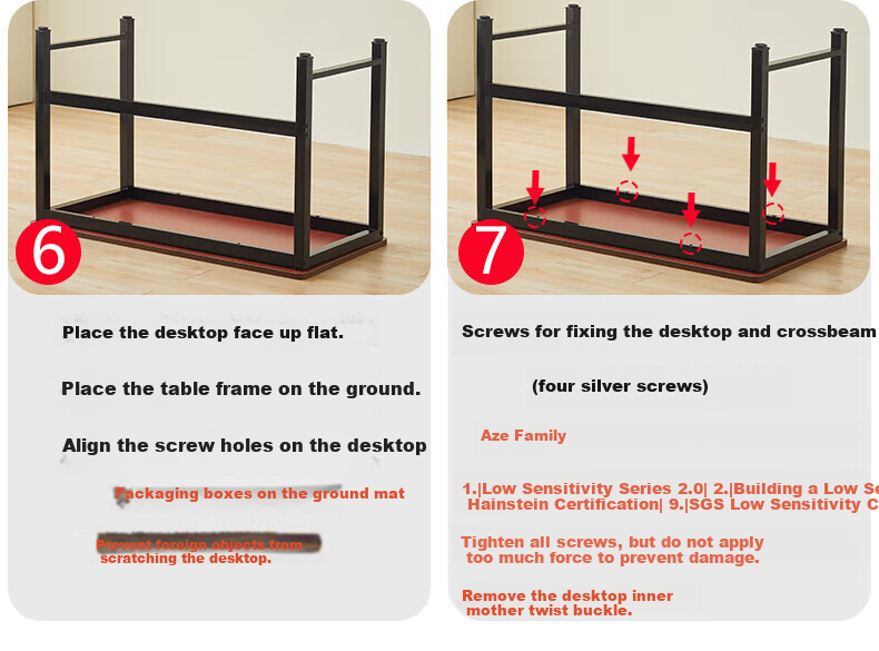 Quanpinwu Computer Desk, Home Study Writing Desk, Desktop Workstation, Simple Office Desk, Gaming Long Table 13