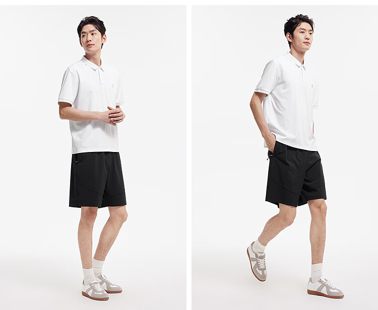 Semir Senrou Men's Summer Basic Business Commuter Style Knitted Crisp Short Sleeve Polo Shirt 101325115109 5