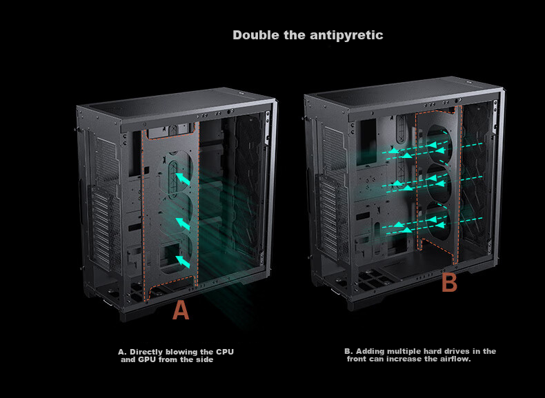 PHANTEKS ENTHOO PRO II Non-Side-Through PK620 Full Tower NAS Enterprise Server AI Workstation Case (SSI-EEB/11xPCI/deep Learning/5090) 10
