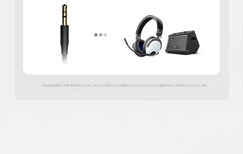 IKF Professional Gaming Headset Sound Card, External Game Sound Card, USB to 3.5mm Converter, Virtual 7.1 with Microphone, FPS Sound Effects, HiFi Driverless, Triangular, Valorant, PUBG, CSGO 35