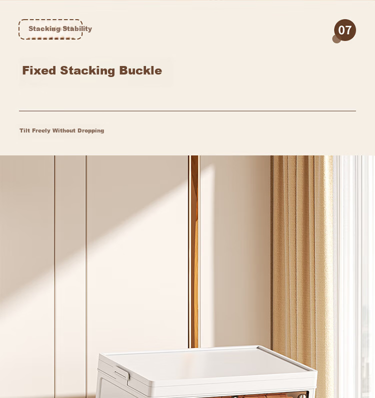 QIAONAMEI Folding Storage Cabinet for Toys, Clothes, Snacks Storage Organizer Shelf Extra Large Four-Tier 2457-4 13