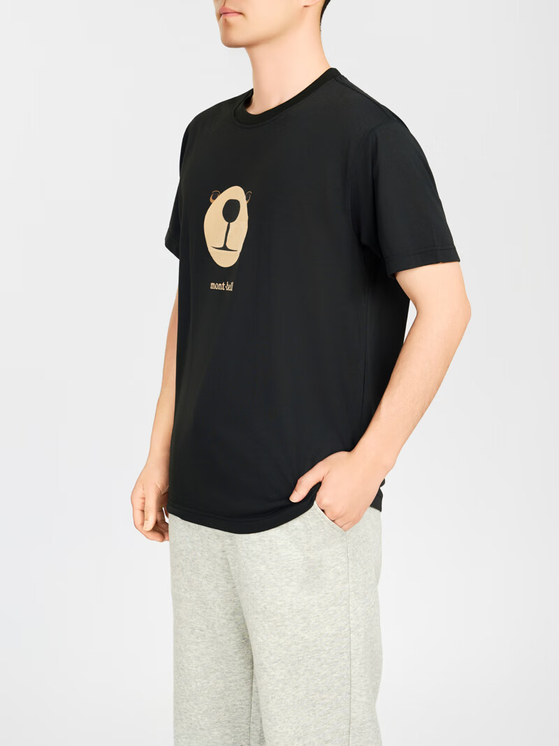 Mont·bell Outdoor Commute Quick-Dry Breathable Short-Sleeve Couple's Bear T-Shirt 1114735 5