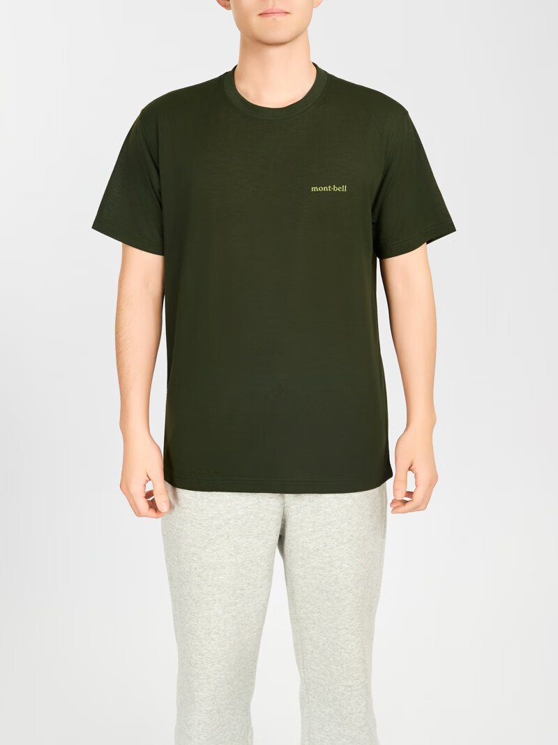 Mont-bell Quick-Dry Men's Breathable Sun-Protective Short Sleeve Outdoor T-Shirt Commuting Hiking Versatile Small Logo Tee 1114686 7