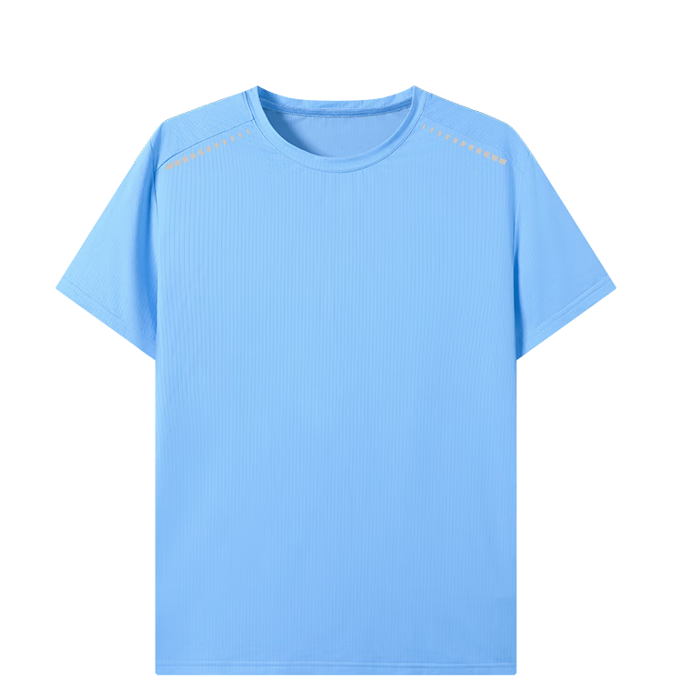 JD Jingzao Men's Cooling Short Sleeve Quick-Dry Fitness Running Training Custom Suzhou Super Sports T-Shirt Glacier Blue 3XL