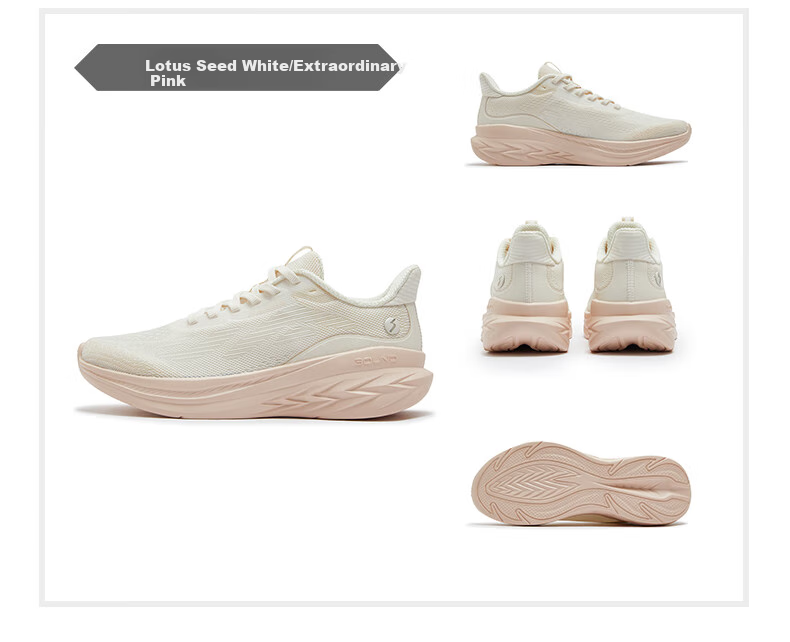 361° Women's Running Shoes Feiyu 3 Spring And Summer Breathable Outdoor Thick-Soled Casual Commuter Running Shoes for Women 682512219-1 36