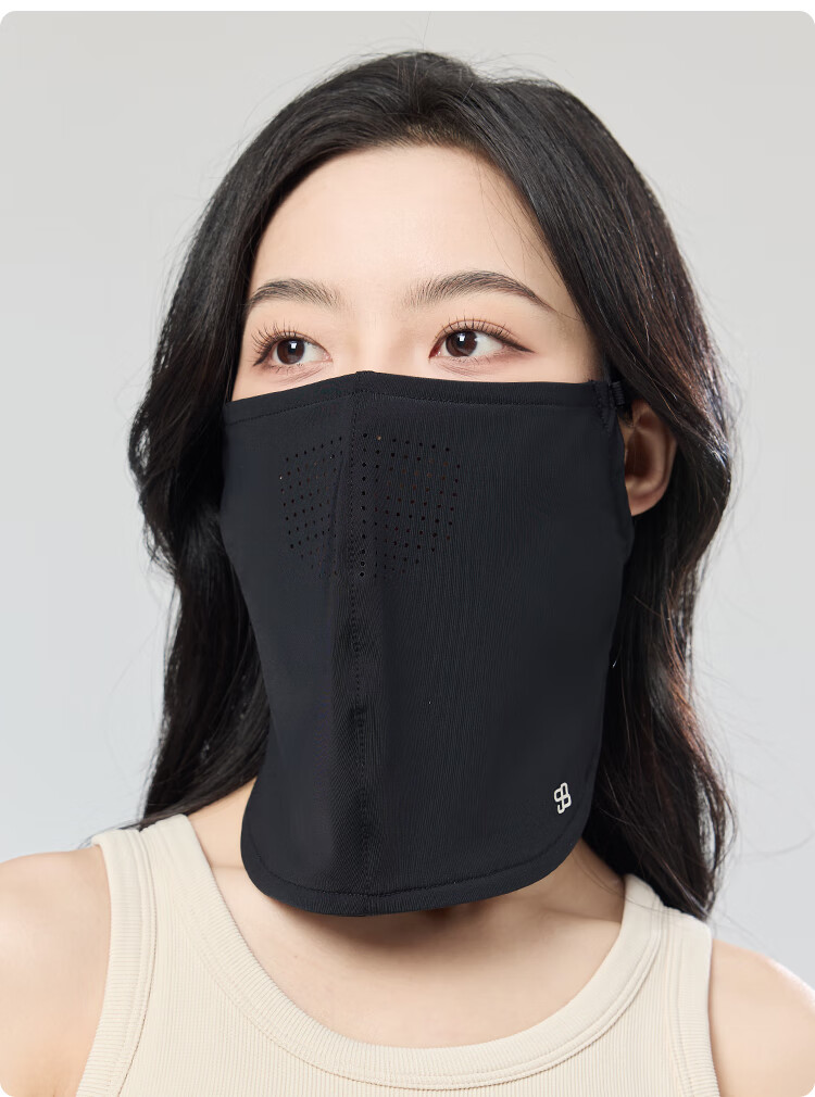 JIUMU Ice Silk Sun Protection Face Mask for Women Summer Outdoor UV Protection Breathable Full Face Ear-Hook Mask for Driving 12