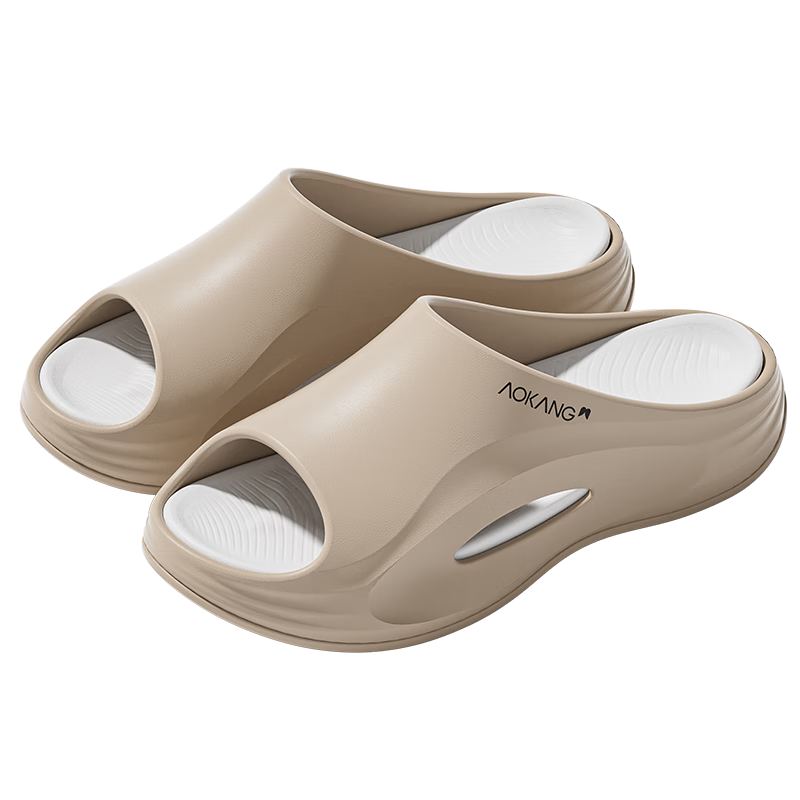 Aokang Men's Sports Slippers, Summer Outdoor Non-Slip Odor-Resistant Thick-Soled EVA Beach Sandals for Outdoor Wear
