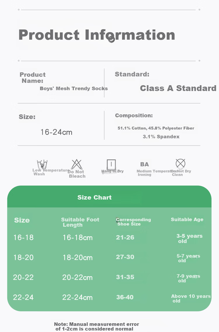 LangSha Children's Socks, Boys' Spring And Summer Thin Mesh Breathable Mid-Calf Student Socks, Digital Combination (5 Pairs) 4