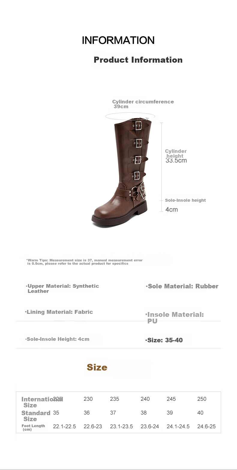 DAPHNE Western High-Top Boots for Women, Brown Long Boots for Summer 2026, Xinjiang Grassland Travel Meilade Knight Boots 3