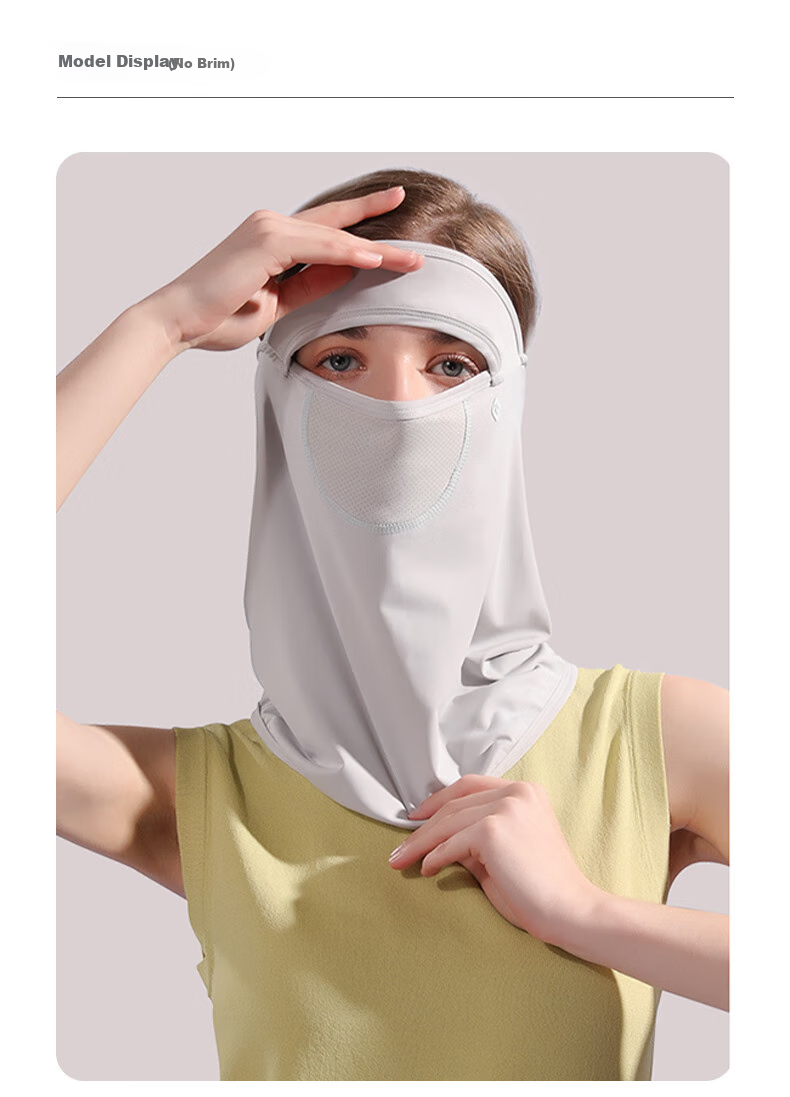 GLO-STORY Sun Protection Face Mask for Women, Full-Face Mask, Outdoor Golf Sports Sunshade, Cycling Face Covering, Headscarf Face Veil 19