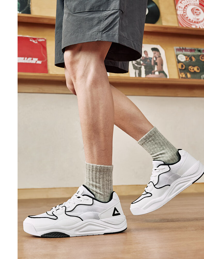 PEAK Taiji Manxing Sneakers for Men, Summer Comfortable Versatile Casual Shoes, Non-Slip Wear-Resistant Lightweight Sports Shoes DB520237 14