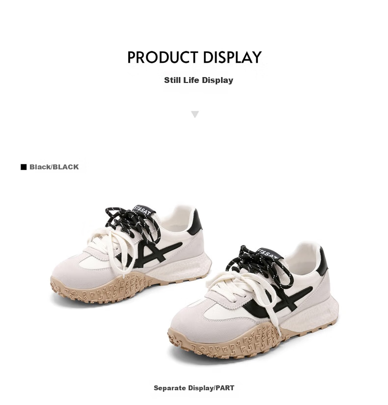 St&Sat Thick-Soled Forrest Gump Shoes, 2026 New Summer Retro Versatile Height-Increasing Training Shoes, Lightweight Casual Comfortable Sneakers 2
