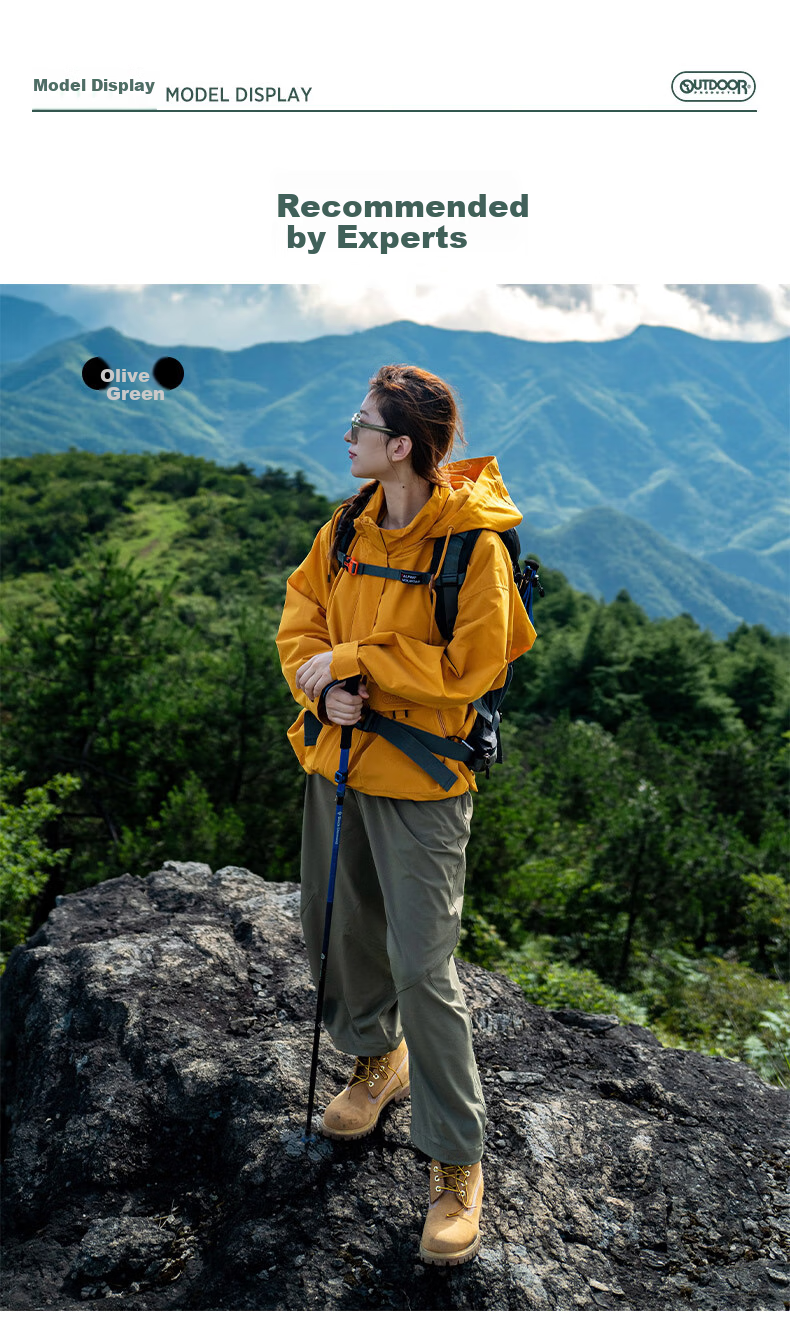 OUTDOOR PRODUCTS [Huang Yimei's Style] Outdoor Hiking Lantern Pants for Women, Fashionable And Versatile OFCKC32084 Olive Gree 10