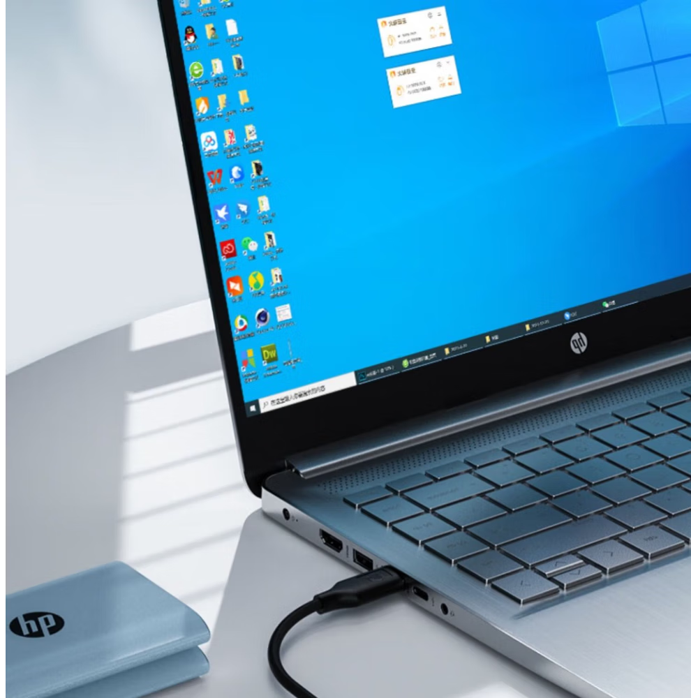 HP CT110c USB Hub, Computer USB Expansion Port, 4-Port USB 2.0 Hub, USB Extension Cable, Black 13