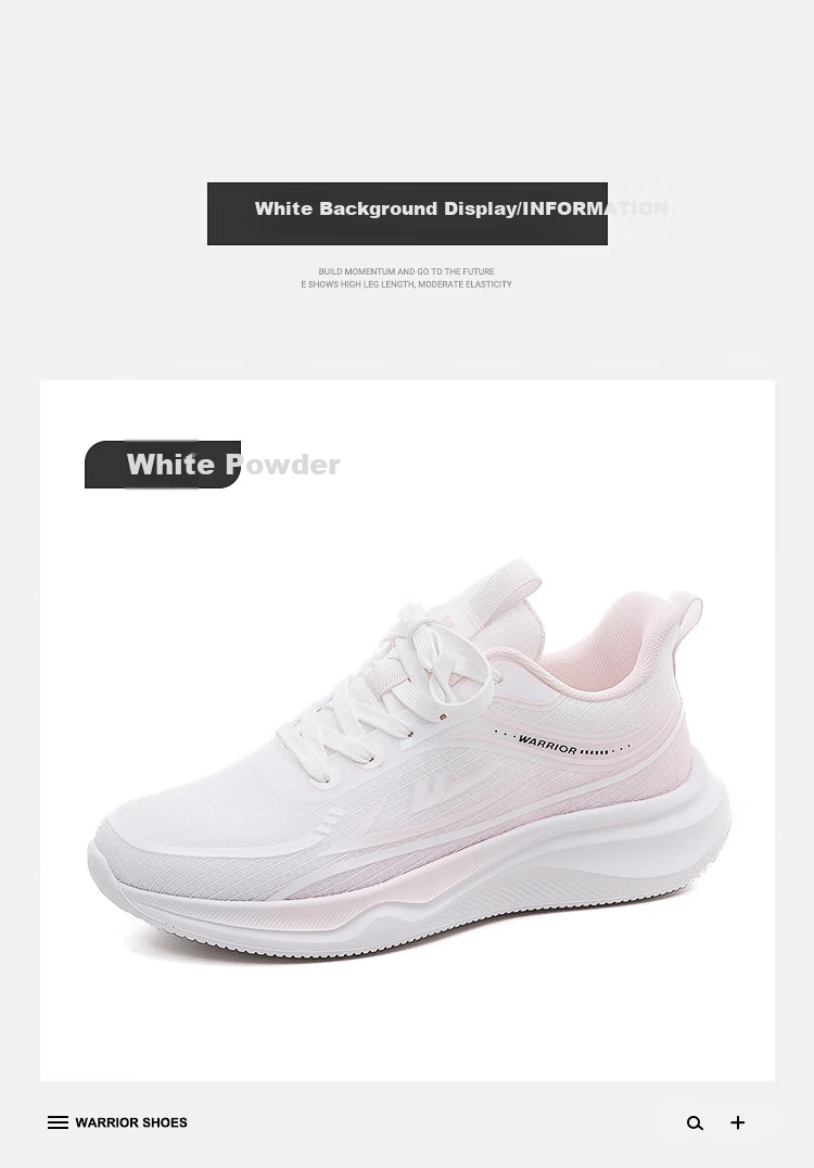 Huili Official Women's Shoes, Summer Flyknit Sneakers for Women, 2026 Women's Running Shoes, White And Pink, Size 36 18