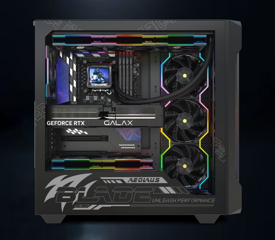 Yingchi Gaming Desktop Computer Case, Black (ATX/TYPE-C/Rapid Disassembly/Back-Mounted Motherboard Compatible/Vertical Graphics Card Installation/Integrated Cable Management/Component Box) 17