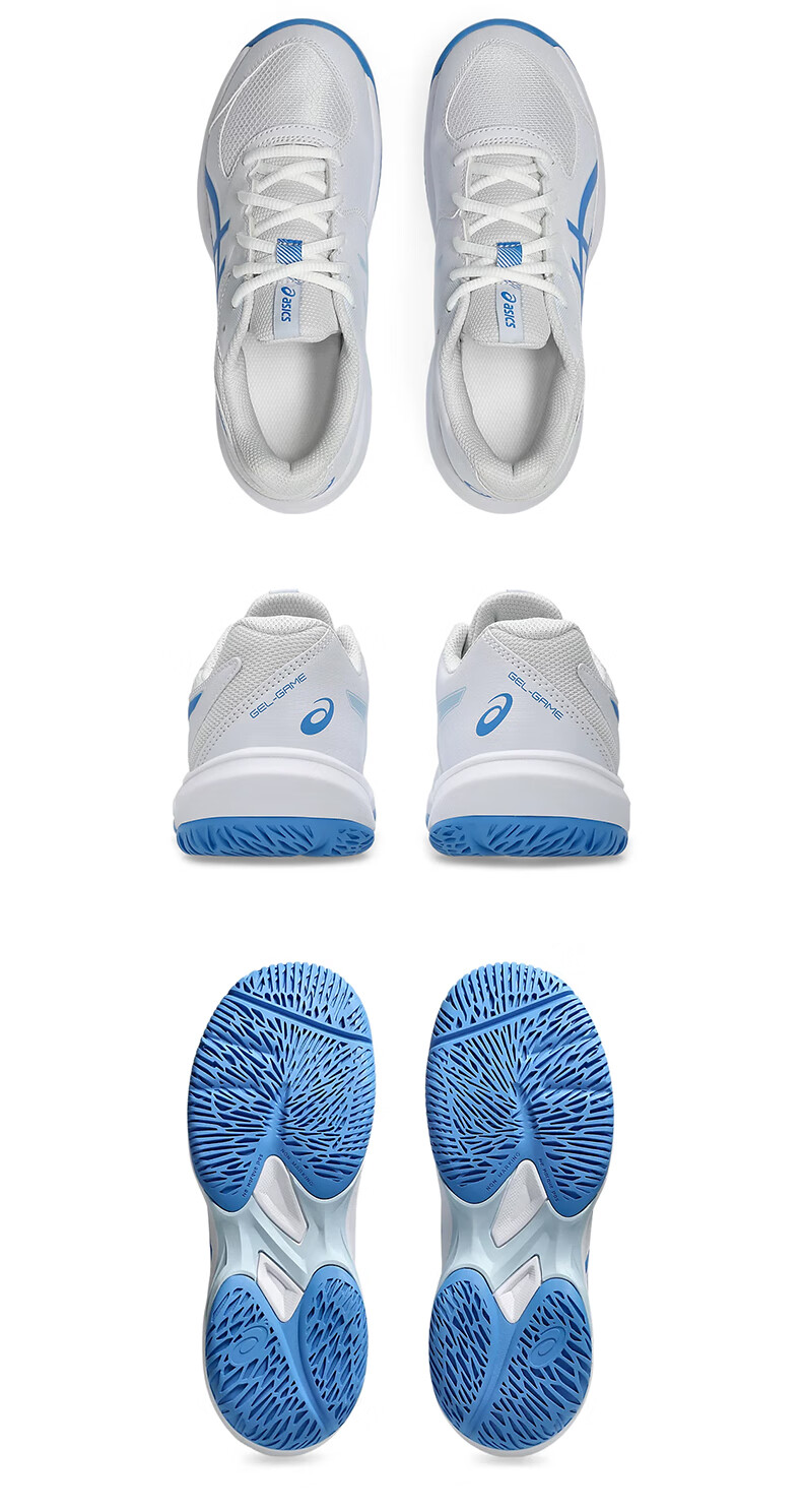 ASICS Kids Tennis Shoes GAME GS Youth Boys Girls Durable Sports Shoes 1044A083-400 Blue Green Size 35 41
