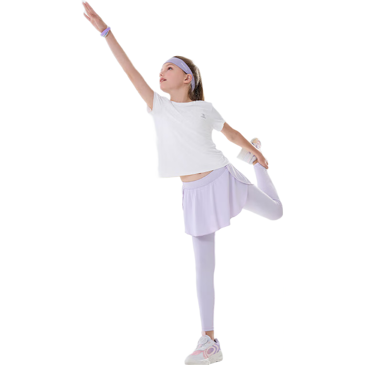 CAMEL Girls' Sports Set, Summer Quick-Dry Top And Long Pants, Breathable Casual Two-Piece Suit