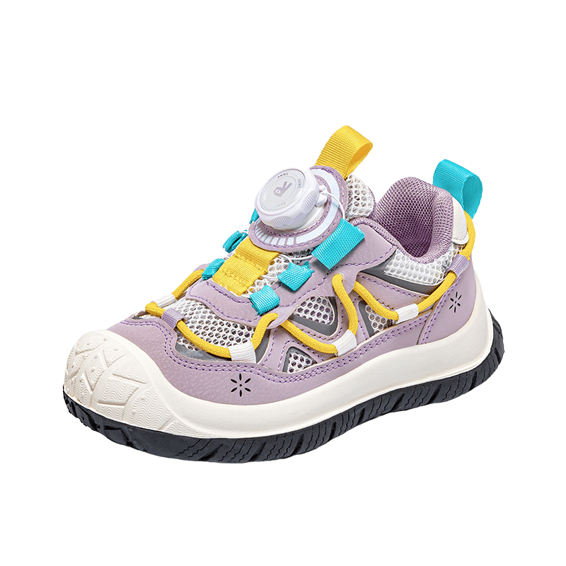 ANNIL Girls' Sports Shoes, 2026 New Summer Breathable Mesh Running Shoes, Children's Hiking Shoes, 5326 Light Purple, Size 36