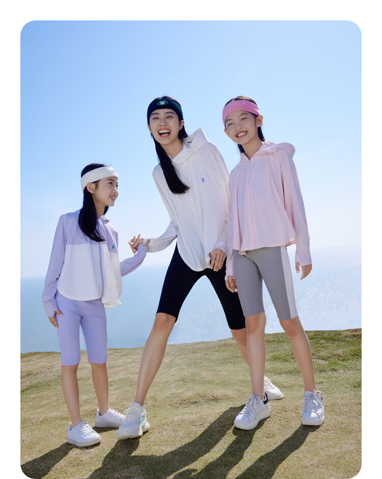 Annil Girls' Sun Protection Jacket, Summer Ice-Cool Breathable Loose Elastic Outerwear 8