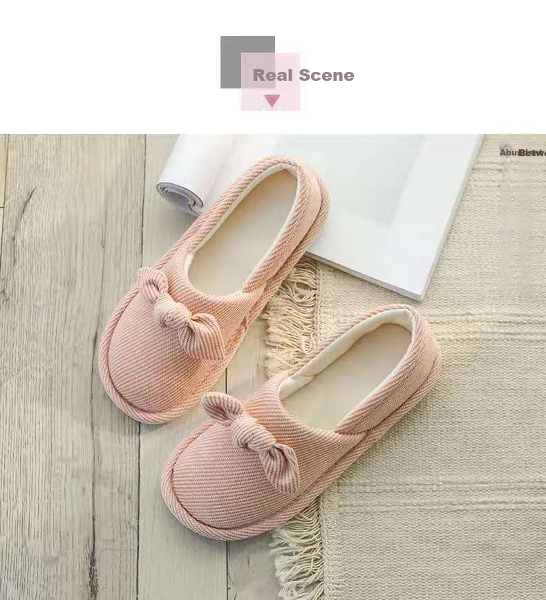 GUOLUOFEI Postpartum Soft-Soled Shoes, Spring And Summer Maternity Slippers with Heel, Butterfly Cotton Slippers for New Mothers at Home, Pink, Size 42-43 6