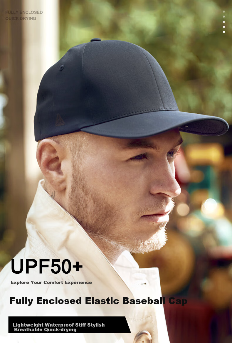 FLEXFIT DELTA180 Celebrity-Style Wide Brim Baseball Cap, Outdoor Sun Protection, Full Enclosure Visor Hat, L/XL 2