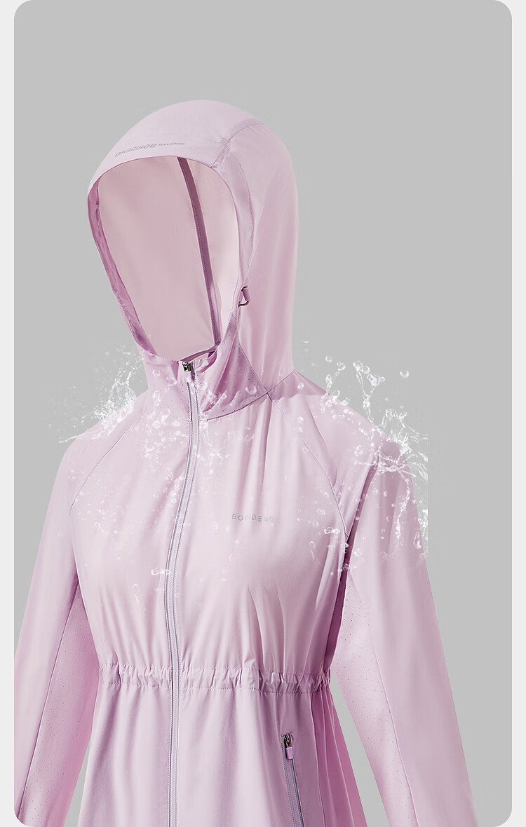BOSIDENG Summer National Standard Original Yarn Sun Protection Jacket for Women UPF100+ UV Protection Trendy Outdoor Travel Coat 9