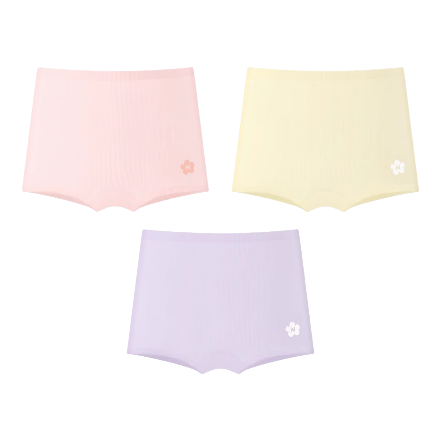 Niduoxiong Children's Underwear, Girls' Summer Thin Ice Silk Boxer Briefs, Big Kids Girls Breathable Antibacterial Shorts
