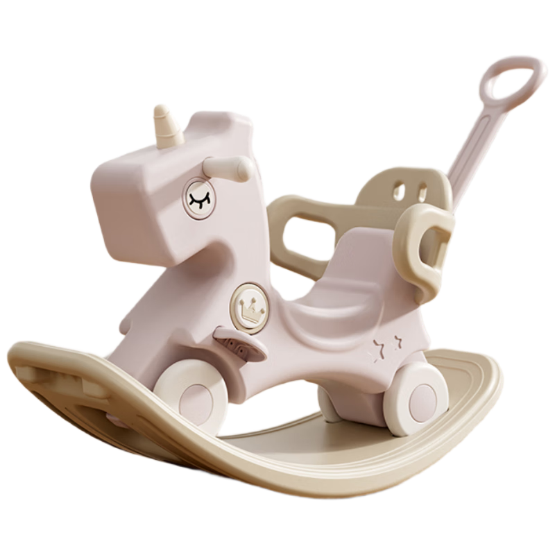 BEIESTATE Unicorn Children's Rocking Horse Wooden Horse Toy Multifunctional Rocker Baby First Birthday Gift - Beimofen 6