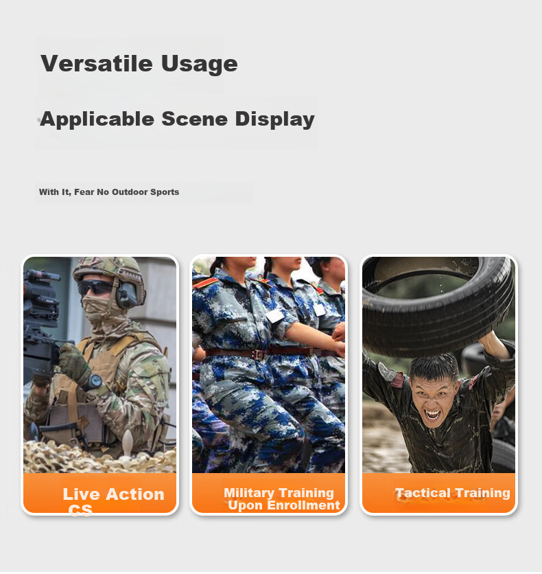 NAILEKESI N Knee And Elbow Pads, Tactical Four-Piece Set, Thickened, New Recruit Training, Pre-Enlistment Kit, Crawling Obstacle, Anti-Collision Set 2