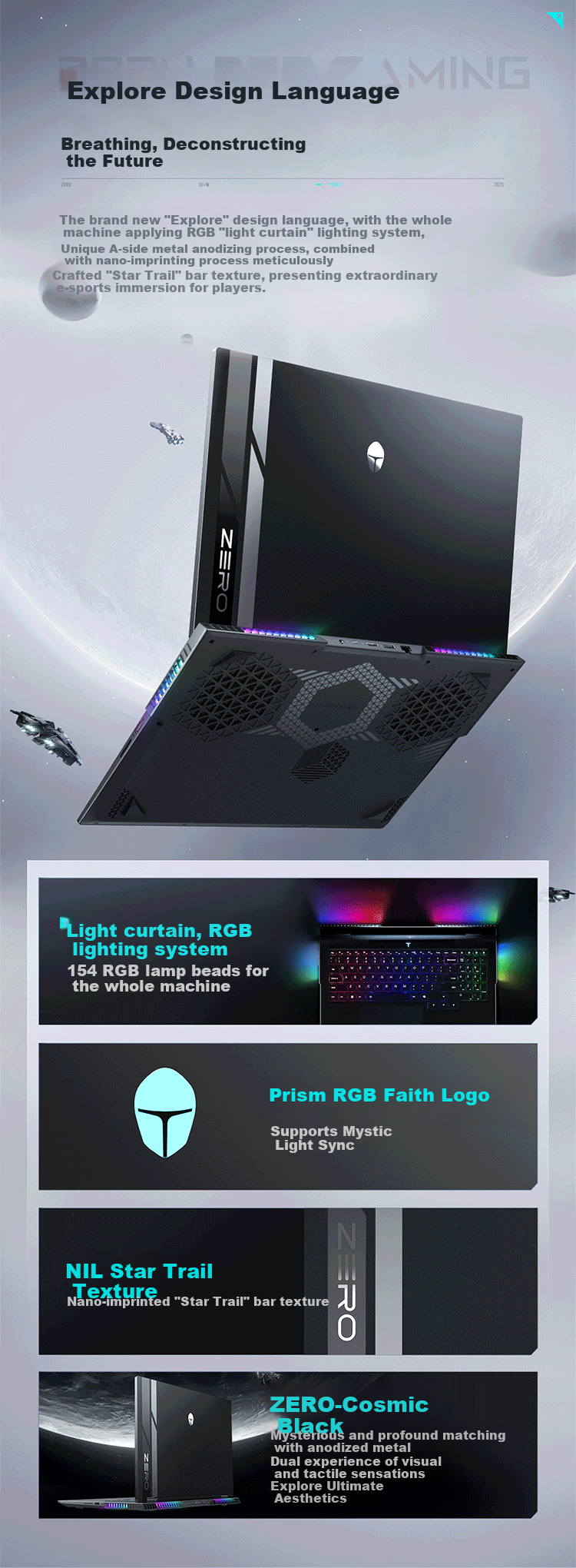 ThundeRobot ZERO18Pro 18-Inch Gaming Laptop (Intel Core U9HX, RTX5090, 64GB RAM) National Support Longya OpenCLAW 9