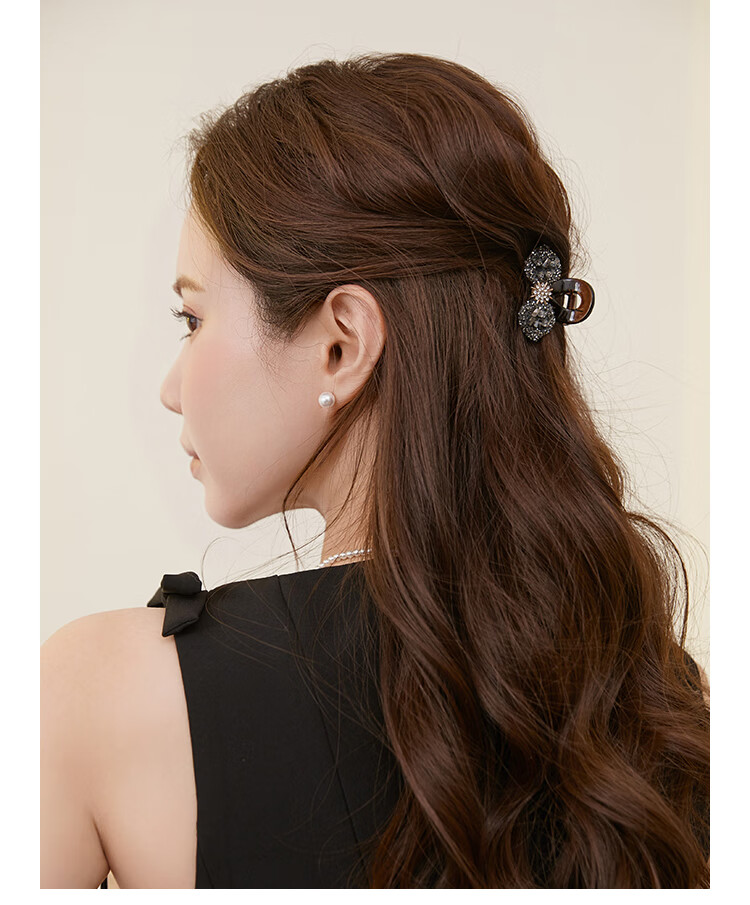 CHIMERA Half-Up Hair Claw Clip Delicate Bow Hair Clip Hairpin for Thin Hair Bangs Hair Accessory Women's Birthday Gift 5