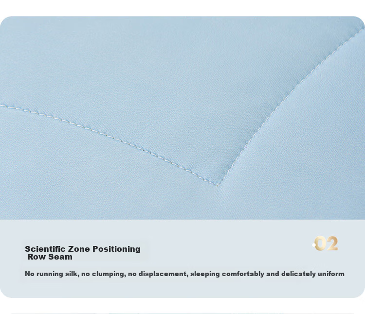 Dunlopillo Silk Comforter, Class A Cooling Sensation, Cooling Value 0.23, Air Conditioning Quilt, Summer Cool Quilt, Sky Blue, 2*2.3m 10