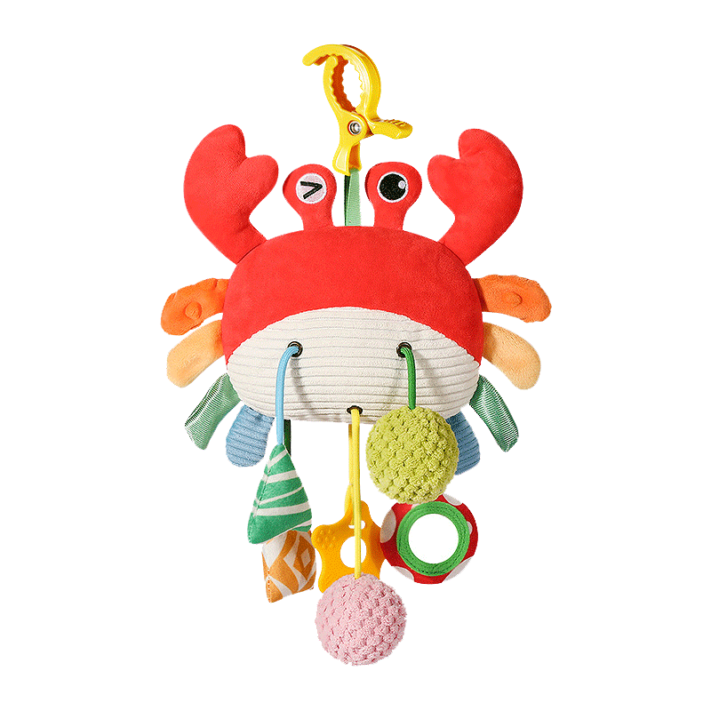 Guanchao Baby Toys for 0-1 Year Old, Early Education Teething Rattle, Chewable Teether, Newborn Boy Birthday Gift