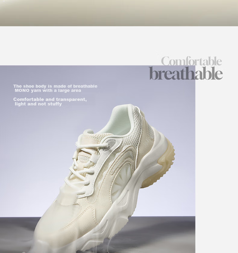 361° Women's Sneakers, Luguang Spring And Summer Mesh Breathable Casual Versatile Thick-Soled Dad Shoes 682526765-1 6