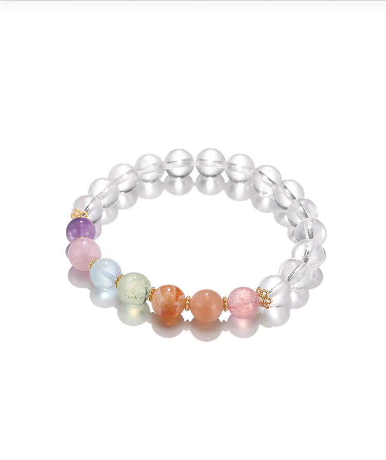 Clect Heili Seven-Star Bead Bracelet for Women, Versatile Crystal Hand Jewelry with Chinese Style, Light Luxury Accessory, Birthday Gift for Girlfriend 2