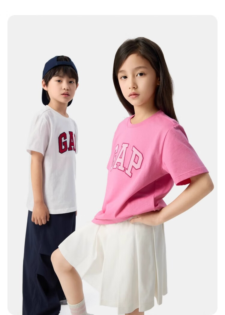 GAP [Same Style for Older And Younger Kids] Boys' Summer Moisture-Wicking Quick-Dry Short-Sleeve T-Shirt Children's Clothing 775228 9