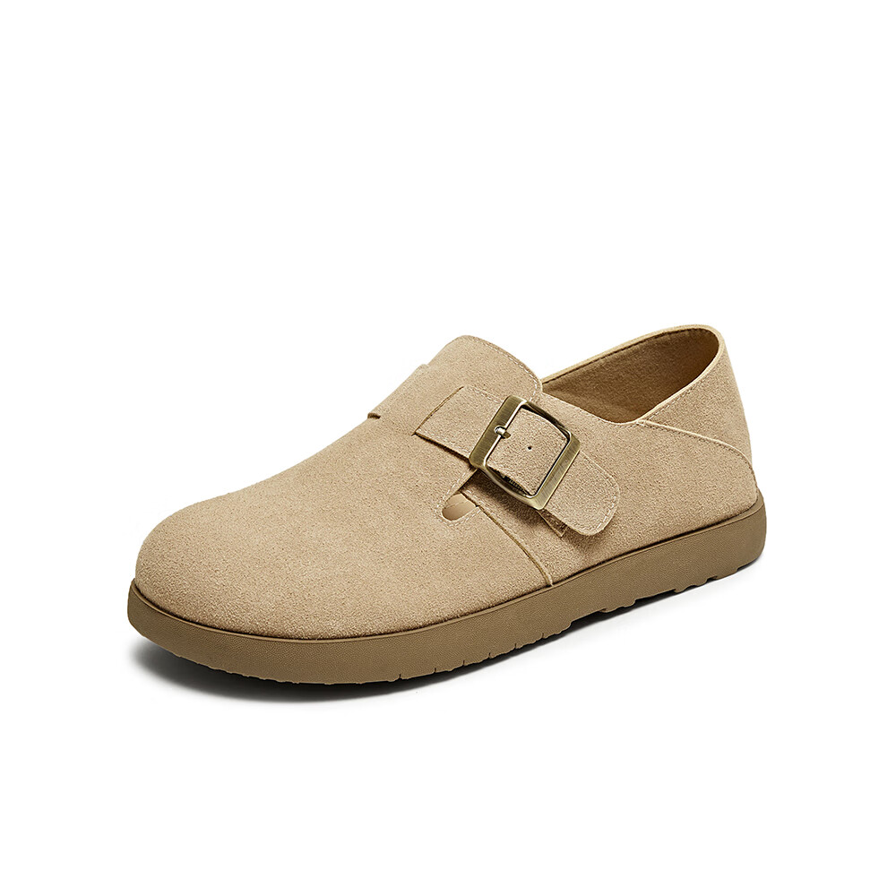 Женские туфли Basto 25 Autumn Vintage Birkenstock, лоферы, с круглым носом, на низком каблуке, размер 35, цвет Абрикосовый