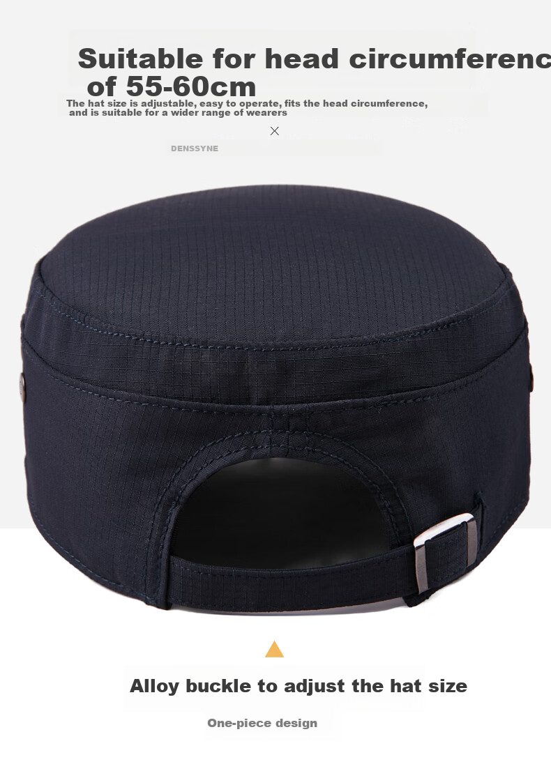 Denssyne Spring And Autumn Short Brim Quick-Dry Flat Top Hat for Middle-Aged And Elderly, Outdoor Casual Sun Protection Baseball Cap, All-Season Dad Hat 6