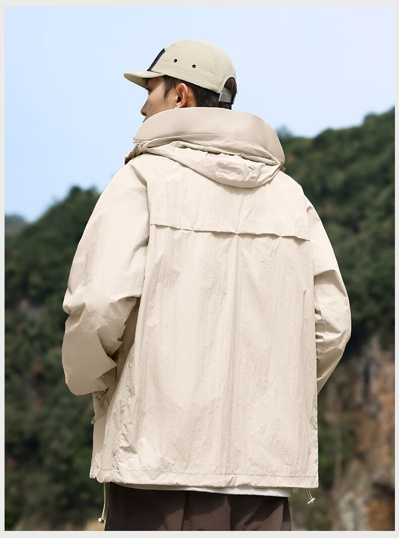 EASTERN CAMEL Unisex Summer UPF50 Sun Protection Outdoor Fishing Jacket Light Gray XS 22