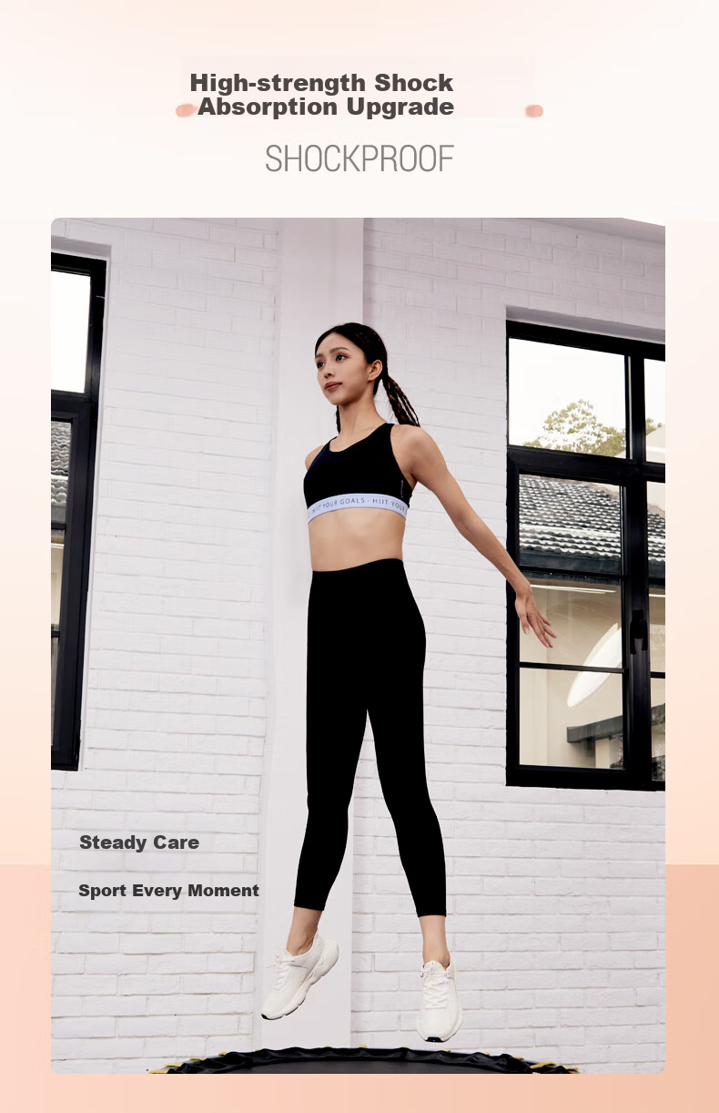 DECATHLON Women's Sports Bra, Wireless, Push-Up, Shock-Absorbing, Anti-Sagging, for Running, Beautiful Back Design - 4050490-L 3
