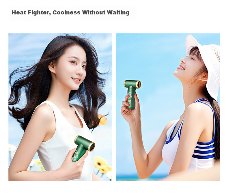 KICA Powerful Turbine Fan 2S, Popular High-Speed Hair Dryer, Outdoor Flame-Assisted Handheld Portable Fan, Green Label Configuratio 12